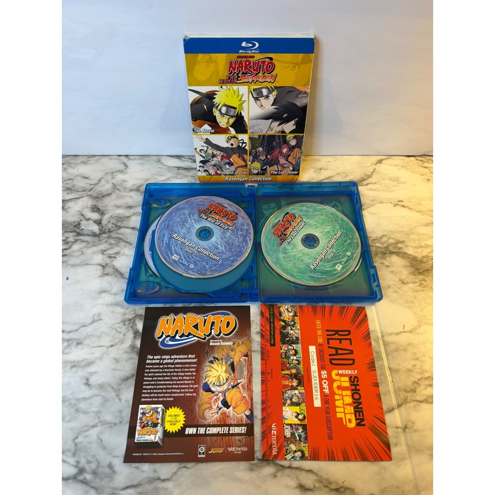 Naruto Shippuden The Movie Rasengan Collection Blu-ray 4-Disc Set Viz Media - Picture 5 of 5